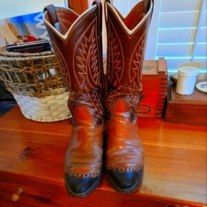 Nocona wingtip cowboy boots